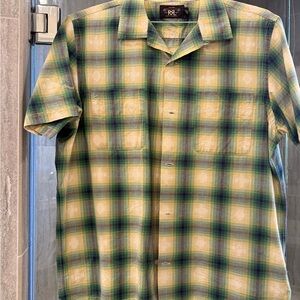 RRL Plaid Short Sleeve Shirt
